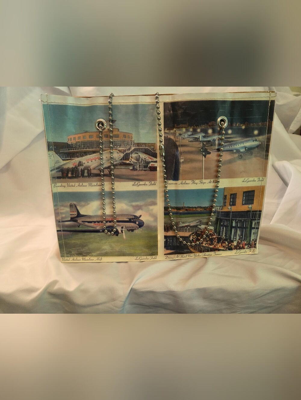 LaGuardia Postcard Newspaper Bag